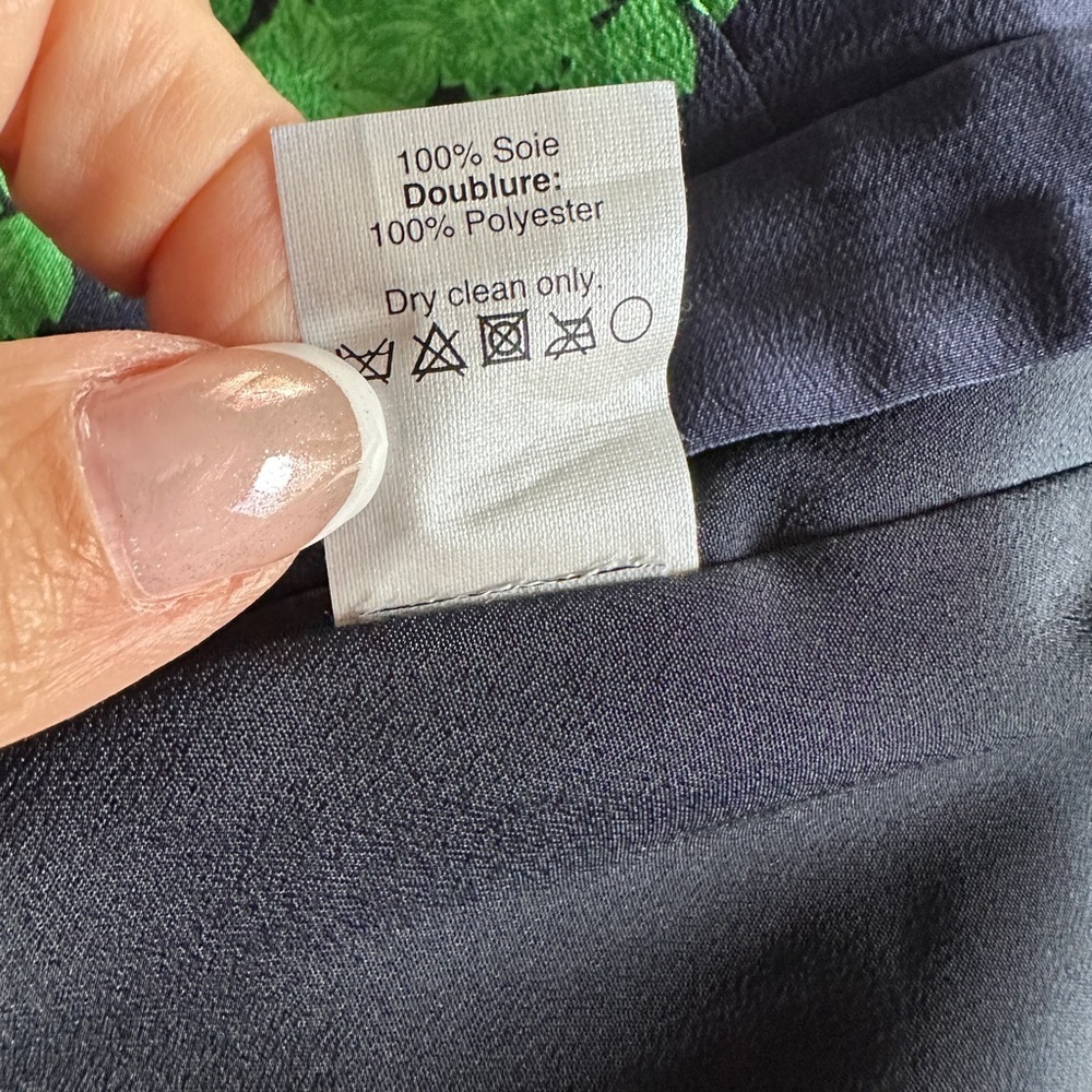 J.Crew Navy Silk Mini Skirt Size 6 Y2K Style - Picture 14 of 15